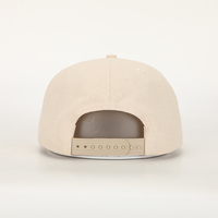Gorra de béisbol OEM sin estructura de 5 paneles con visera plana y cierre a presión, estilo Hip Hop, para deportes al aire libre, con bordado plano y cuerda, modelo Duck Camp