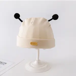 Шапка с пчелами для новорожденных, хлопковая эластичная Шапка-бини для мальчиков и девочек, реквизит для фотосъемки новорожденных, аксессуары для шляпы
