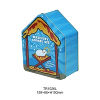 JH Large Sélection Jouet de Noël Maison Forme Fer-blanc Bonbons Chocolat Sucre Boîte Cadeau pour Enfants pour Lait Chewing Gum Pain