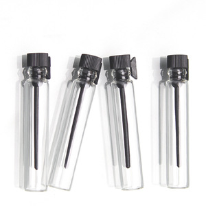 <span class=keywords><strong>ONO</strong></span> Fábrica Stock Personalizado 1mL 2ml 3ml Probador de vidrio Botella Perfume Muestra Viales Mini tubos de vidrio con palo de plástico - Product Image 4