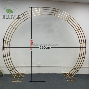 Struttura Shinny in metallo <span class=keywords><strong>cuore</strong></span> floreale ad arco a tutto tondo porte <span class=keywords><strong>di</strong></span> flure cornice <span class=keywords><strong>di</strong></span> nozze decorazione <span class=keywords><strong>di</strong></span> compleanno sfondo sfondo - Product Image 2