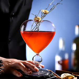 Gobelet en <span class=keywords><strong>verre</strong></span> Love Cup de 220ml pour cocktails, jus, boissons et bar avec pailles - Product Image 5