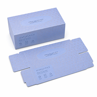 Boîte à ongles press-on haut de gamme de qualité supérieure avec doublure en éponge, emballage pliable en carton recyclable pour salon