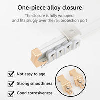 Riel de Cortina de Aluminio de Alta Resistencia de 2.0 mm, Riel Curvo en Forma de U, Silencioso, para Proyectos Hoteleros, Grado Comercial, Tamaño Personalizado, Fabricante OEM