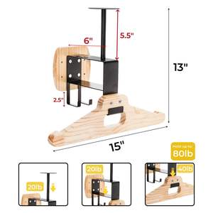 ขาตั้งเกียร์ยุทธวิธีแบบยึดผนังชั้นวางเกียร์ของตำรวจที่วางของแบบทนทานแผ่นไม้แอร์ซอฟต์ที่แขวนรถจักรยานยนต์ - Product Image 4