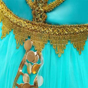 Robe de princesse Jasmine pour fille, costume arabe pour Halloween, anniversaire, cosplay, fête, carnaval - Product Image 6