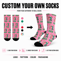 Chaussettes de sport personnalisées OEM pour adultes - Chaussettes sans couture respirantes à séchage rapide, absorbant la transpiration, résistantes aux déchirures, impression numérique, chaussettes personnalisables