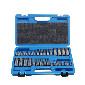 DZT Dongzhe 34 Pc <b>Socket</b> Set Metric Imperial Torx Hex Drive Professional Repair Tools - Product Image 2