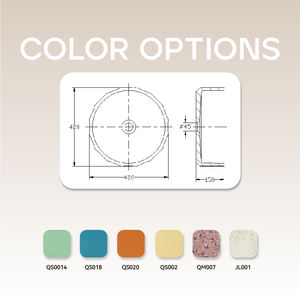 MOHOM Couleur personnalisée Moderne <span class=keywords><strong>Haut</strong></span> <span class=keywords><strong>de</strong></span> <span class=keywords><strong>gamme</strong></span> Écologique Comptoir en béton résistant à l'eau Lavabo <span class=keywords><strong>de</strong></span> salle <span class=keywords><strong>de</strong></span> bain Capacité 16L Lavage à la <span class=keywords><strong>main</strong></span> - Product Image 6