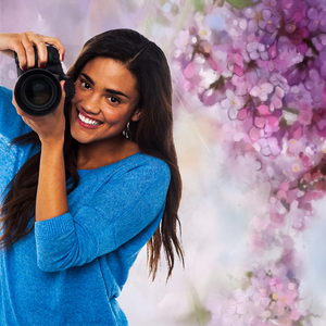 Fondos de tema de retrato de bebé recién nacido para fotografía flores púrpuras de ensueño dulce niña cumpleaños Baby Shower sesión de <span class=keywords><strong>fotos</strong></span> embarazada - Product Image 5