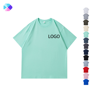 Camiseta Extra Grande de 220 g/m², Diseño Personalizado con Logotipo, 100% Algodón, Hombros Caídos, Bordado, Parches, Camisetas para Hombre - Product Image 1