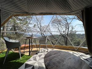 2024 les plus populaires grand espace résistant aux intempéries couleur tente personnalisée dômes géodésiques pour glamping loisirs <span class=keywords><strong>location</strong></span> d'hôtel - Product Image 2