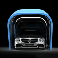 Auvent rétractable imperméable pour voiture, abri de garage, tente, structure en acier inoxydable, pliable, portable, extérieur