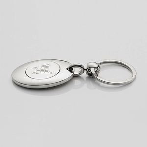 Euro Coin Token Supermarket Shopping Cart Promotional Wholesale Cheap <b>Custom</b> Metal Token Holder Trolley Coin <b>Keychain</b> - Product Image 5