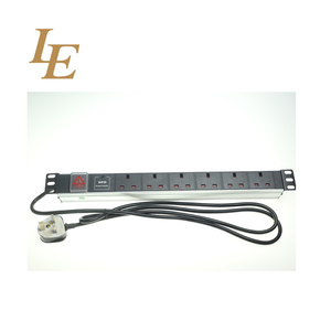 PDU en alliage d'aluminium 1U à 8 prises de 19 pouces avec prise européenne allemande 220V 16A - Product Image 2