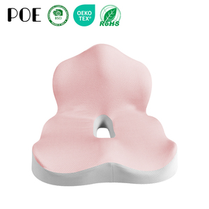 Cojín de Asiento Ergonómico de Espuma Viscoelástica con Soporte para Cintura y Cadera, Diseño Rectangular, Técnica de Costura para Alivio de Espalda y Glúteos - Product Image 1