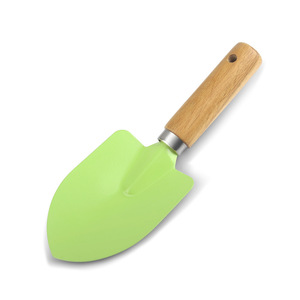 Juego de herramientas de jardín, 3 piezas, mango de madera de haya, mini pala ligera, rastrillo, azada para plantar flores, suculentas, uso en exteriores - Product Image 2