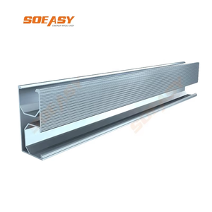 Kit <span class=keywords><strong>de</strong></span> rails <span class=keywords><strong>de</strong></span> montage <span class=keywords><strong>de</strong></span> panneaux solaires en aluminium anodisé SOEASY 5000 mm avec garantie <span class=keywords><strong>de</strong></span> 10 ans pour la <span class=keywords><strong>fixation</strong></span> <span class=keywords><strong>de</strong></span> modules photovoltaïques sur toiture et connecteurs - Product Image 2
