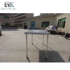 4x4' <b>Portable</b> Stage Platform Aluminum Stage Equipment System Mobile Stage with Wheels - Product Image 5