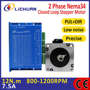 Lichuan DC30V ~ 100V/AC20V ~ 70V 7.5A 1000PPR 12N.m contrôleur de pilote pas à pas moteur 2 phases Nema34 pilotes de moteur pas à pas en boucle fermée - Product Image 2