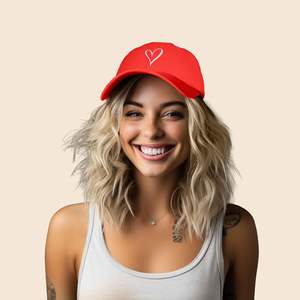 Couleur rouge motif personnalisé impression broderie sportive toile casquette de Baseball papa chapeau 100% coton Polo Style taille réglable chapeau - Product Image 4