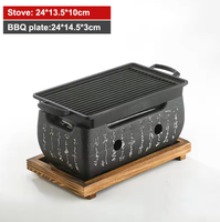 Réchaud à barbecue portable en alliage d'aluminium avec grille en fil métallique Brasero à charbon de bois mobile pour la cuisine en plein air
