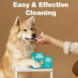Toallitas Húmedas para Perros de Alta Calidad, Seguras, Suaves y No Tóxicas, Naturales, Hipoalergénicas, Hidratantes, Desodorantes y Eficaces para el Aseo - Product Image 4