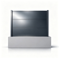 Panneaux de clôture de sécurité horizontaux en aluminium, décoratifs, anti-escalade, durables pour l'extérieur, pour la protection de la vie privée, finition thermolaquée