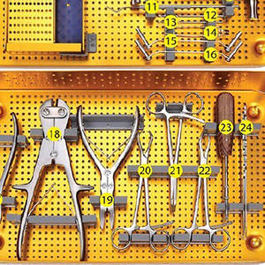Ensemble complet d'instruments orthopédiques chirurgicaux professionnels en acier, manuels, de haute qualité - Product Image 6