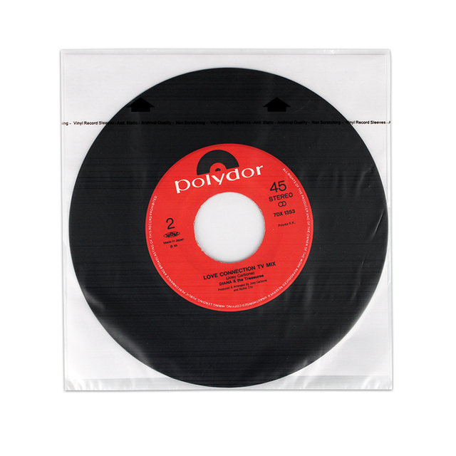 Vinyl Enthusiast Collect HDPE 7'' Inner LP Sleeves With Rice Paper Insert Pack 50 Vinyl Inner Sleeves LP Record Vinyl Inner