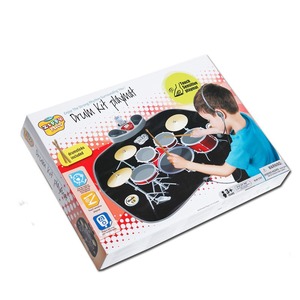 Electronic <b>Drum</b> Set Playmat with Drumsticks, Headphone, and Microphone - Perfect Party Favor and Gift for Children Ages 3+ - Product Image 3