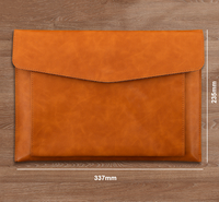 Sacoche pour ordinateur portable de 14 pouces, enveloppe étanche en cuir PU, housse mince pour ordinateur, housse pour tablette portable