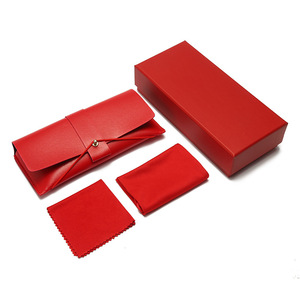 Ensemble d'emballage personnalisé pour <span class=keywords><strong>lunettes</strong></span> : Étui <span class=keywords><strong>en</strong></span> <span class=keywords><strong>cuir</strong></span> PU, chiffon doux et sac, boîtes portables de haute qualité avec logo personnalisé pour <span class=keywords><strong>lunettes</strong></span> de soleil - Product Image 3