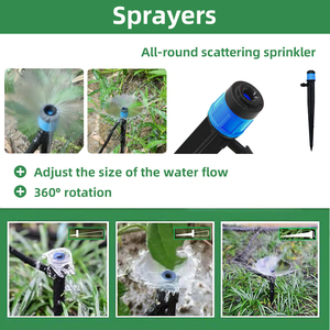 Kits <span class=keywords><strong>d</strong></span>'irrigation <span class=keywords><strong>goutte</strong></span> <span class=keywords><strong>à</strong></span> <span class=keywords><strong>goutte</strong></span> pulvérisateurs <span class=keywords><strong>à</strong></span> 360 ° <span class=keywords><strong>Kit</strong></span> de système <span class=keywords><strong>d</strong></span>'irrigation de jardin bricolage <span class=keywords><strong>pour</strong></span> l'<span class=keywords><strong>arrosage</strong></span> des légumes de jardin - Product Image 3
