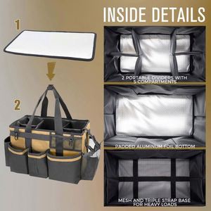 BSCI Factory Large Wearable <b>Cleaning</b> <b>Caddy</b> Tote Bag Organizer For Housekeepers Tool Bag Car <b>Cleaning</b> Tool Organizers Bags - Product Image 4