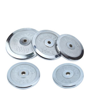 จานยกน้ำหนักแบบโครเมี่ยมอุปกรณ์ฝึกความแข็งแรงในยิมจานน้ำหนักเหล็กหล่อ - Product Image 3