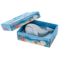 Ensemble de 3 moules en silicone pour gâteaux en forme d'animaux marins 3D, moule à pâtisserie pour la décoration de gâteaux au chocolat, au fudge et au pudding