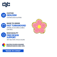 Vente en gros de patchs brodés personnalisés de haute qualité, patchs en chenille à fleurs, patchs brodés 3D à appliquer au fer pour vêtements