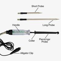 Sonde à pince crocodile ALLOSUN DC 6-24V, système d'éclairage, testeur de batterie de voiture, stylo de diagnostic de tension de circuit électrique pour toutes les voitures