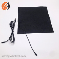 Coussin chauffant électrique usb pour veste, 5v 7.4v 12v 300x300mm