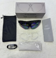 Lunettes Intelligentes IA Q2 à Succès Commercial avec Caméra 8MP, Vidéo 1200P, Traduction IA en Temps Réel, Appel BT, Lecture Audio et Prise de Vue Mains Libres