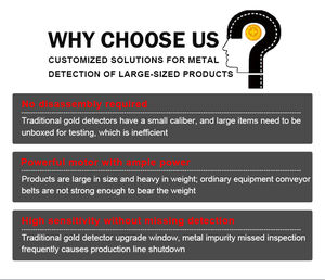 Gıda Endüstrisi İçin Otomatik Konveyör Bantlı Şeker Kalite Kontrolü Akıllı Dokunmatik Ekranlı Gıda <span class=keywords><strong>Metal</strong></span> Dedektörü - Product Image 3
