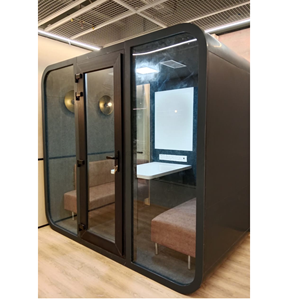 Cabina Acústica Insonorizada para Reuniones, Oficina Privada para Llamadas y Videoconferencias, Espacio de Trabajo Silencioso con Ventilación, en Venta - Product Image 4