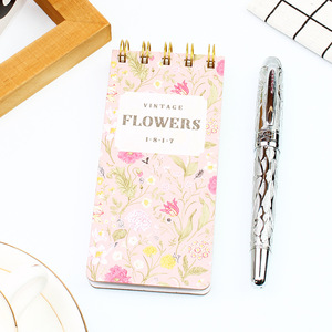 มินิน่ารักดอกไม้สดโน๊ตบุ๊คนักเรียนแบบพกพา Creative สมุดขดลวด A7 - Product Image 4