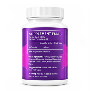 New Organic Vegan L-theanine Caffeine Sugar Free Vitamin B6 B12 D3 5-htp Magnesium Tablets Newborn Exclusion Mood Sleep <b>Memory</b> - Product Image 6