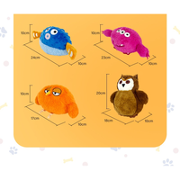 Boule roulante automatique intelligente émettant du son Jouet en peluche écologique pour chien rebondissant