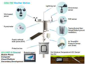 Estación Meteorológica Profesional CDQ-T0C con Wifi, GPRS Inalámbrico y Sensores Exteriores - Product Image 6