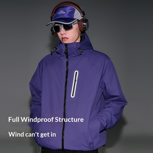 Veste imperméable pour <span class=keywords><strong>homme</strong></span> et femme, <span class=keywords><strong>protection</strong></span> UV, coupe-vent, coutures entièrement scellées, pour les voyages, la montagne, les activités de plein air, avec capuche - Product Image 2