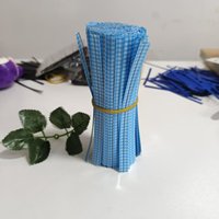 Attaches torsadées en plastique brillantes, robustes, décoratives, aux couleurs vives, non toxiques, de qualité alimentaire, pour la fermeture des sacs de pâtisserie et la décoration