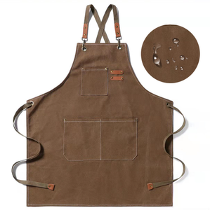Grembiule Personalizzato con Logo, Impermeabile, Regolabile, con Tasche per Cucina, Chef e Barbieri - Product Image 2